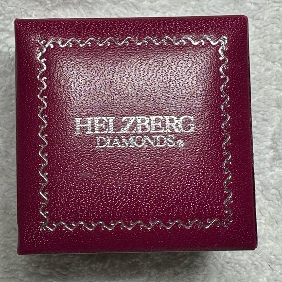 Lab created Blue and White Sapphire Diana Ring - Picture 7 of 7